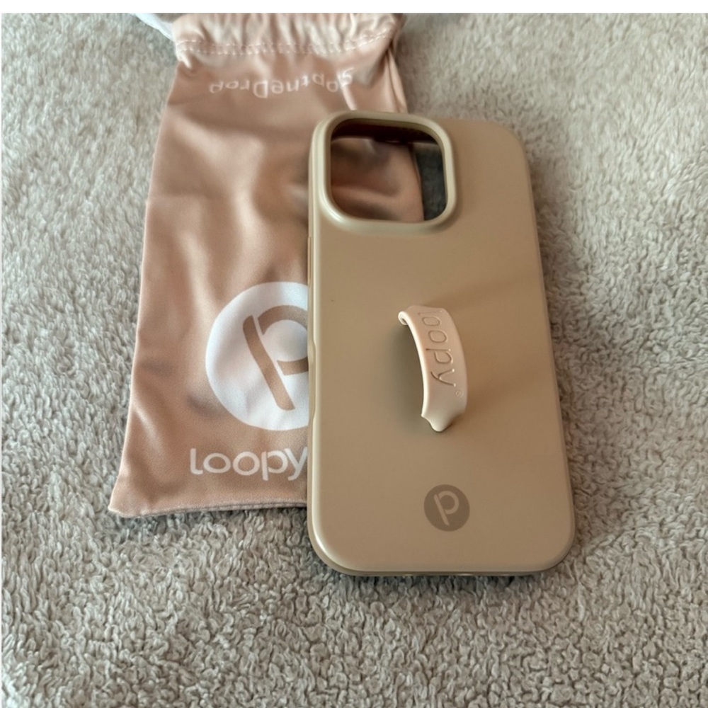 Loopy case iPhone 16 pro sandstone
